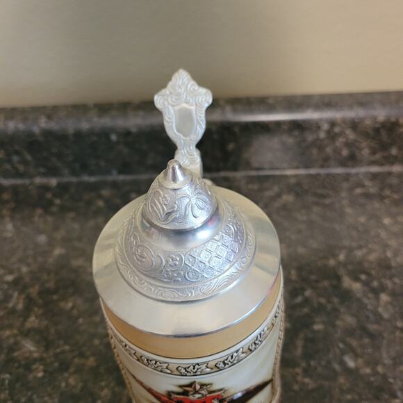 Vintage Budweiser Anheuser-Busch A Series Beer Stein Lidded - Picture 6 of 8
